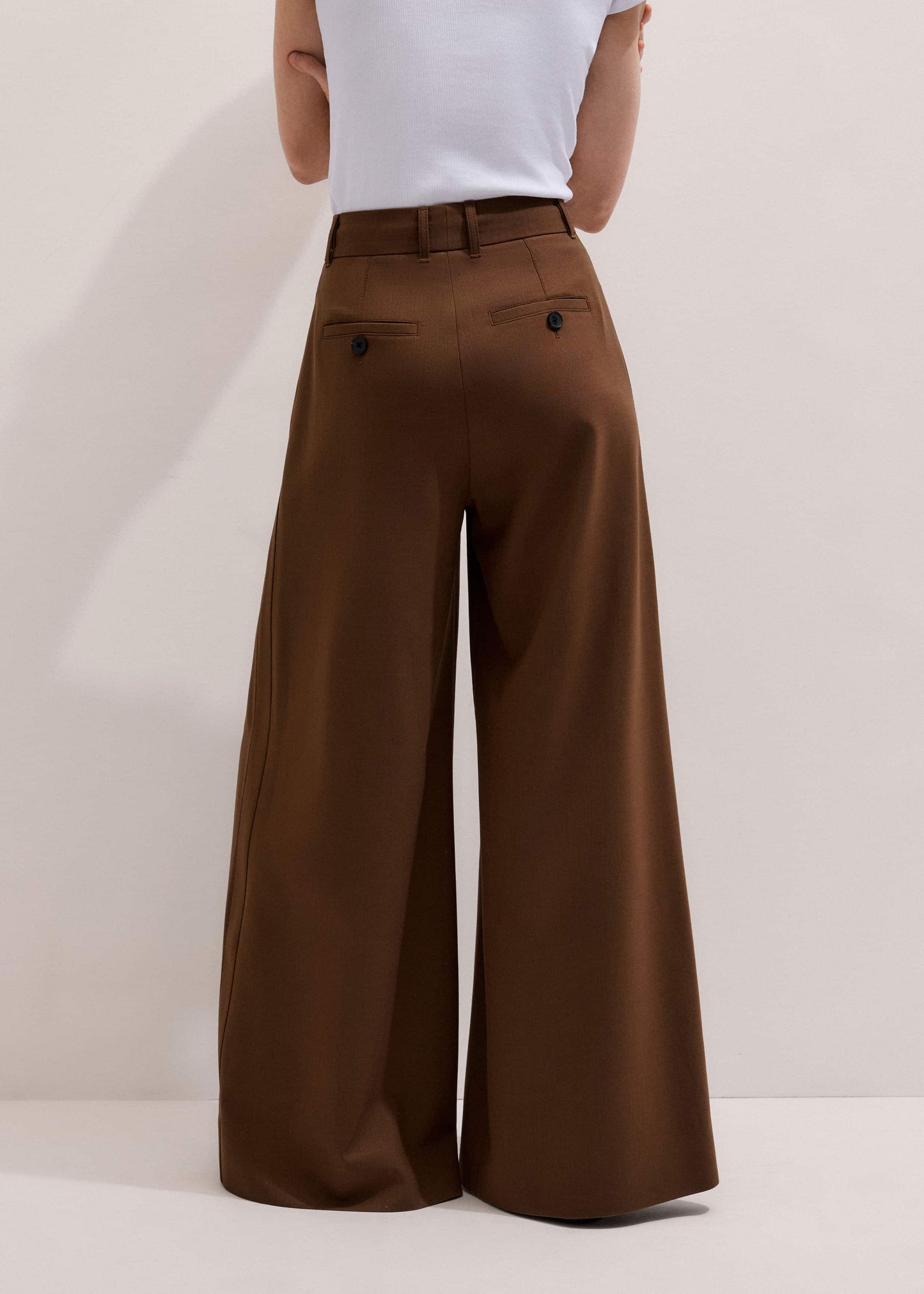 Walnut Brown Ultimate Very Wide-Leg Pant