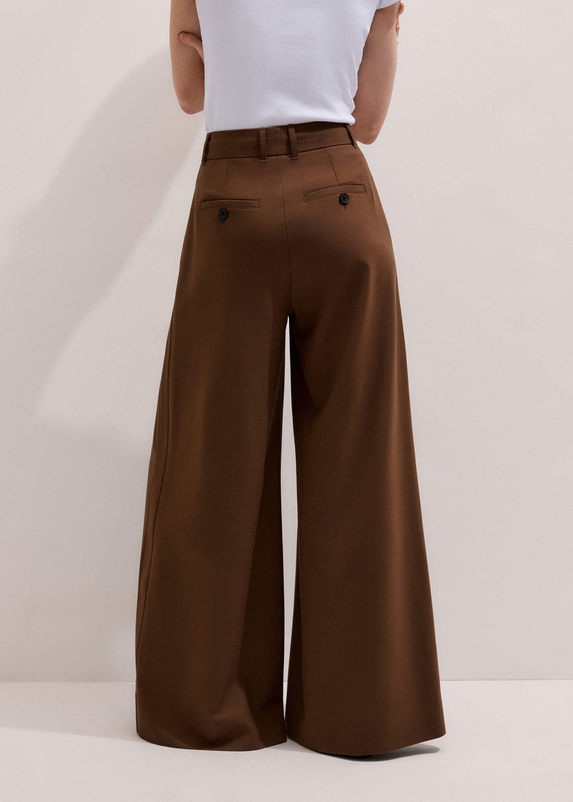 Walnut Brown Ultimate Very Wide-Leg Pant