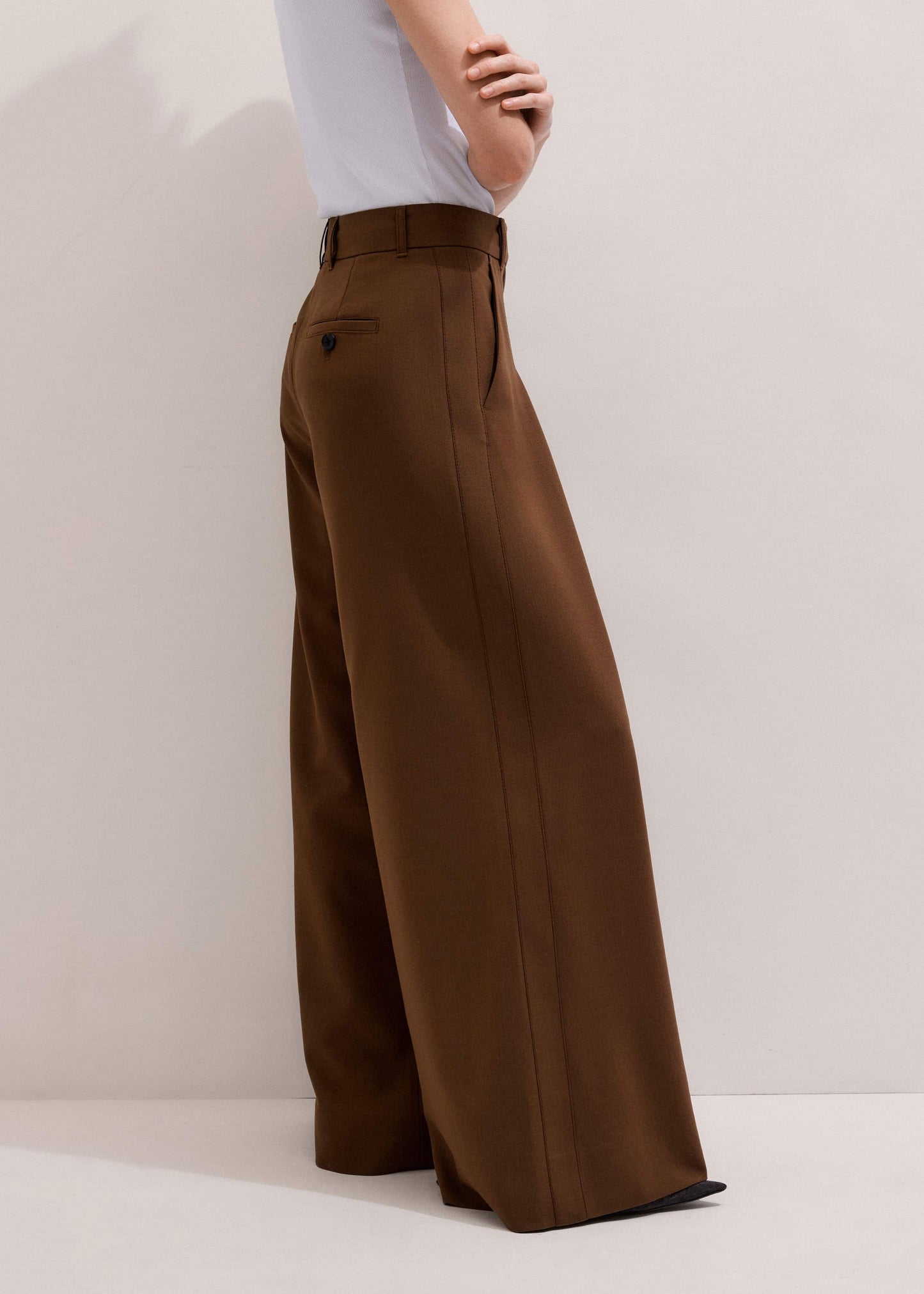 Walnut Brown Ultimate Very Wide-Leg Pant