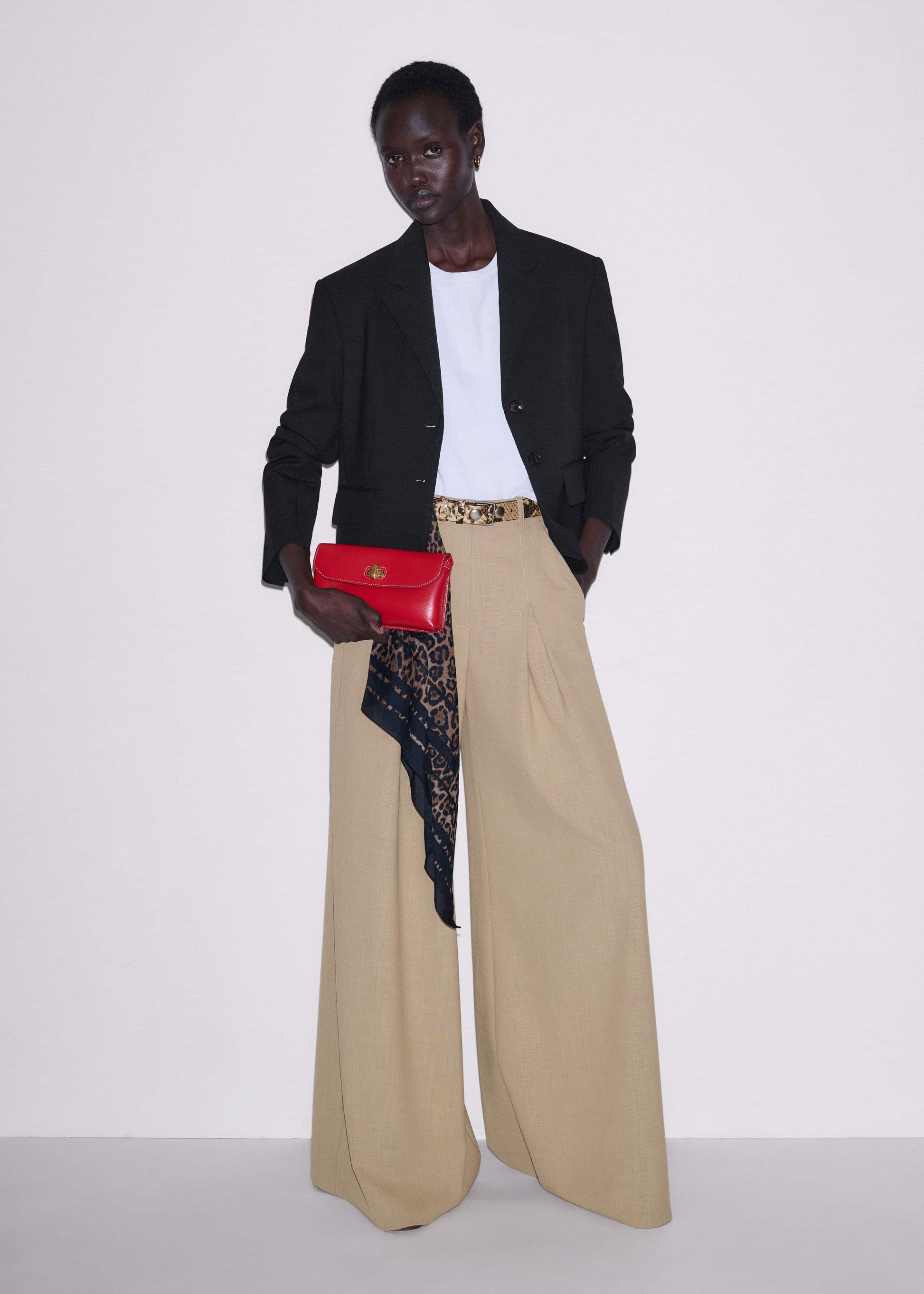 Sand Very Wide-Leg Pant