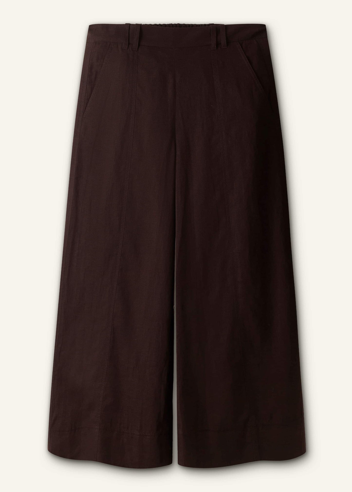 Black Crop Wide-Leg Pant