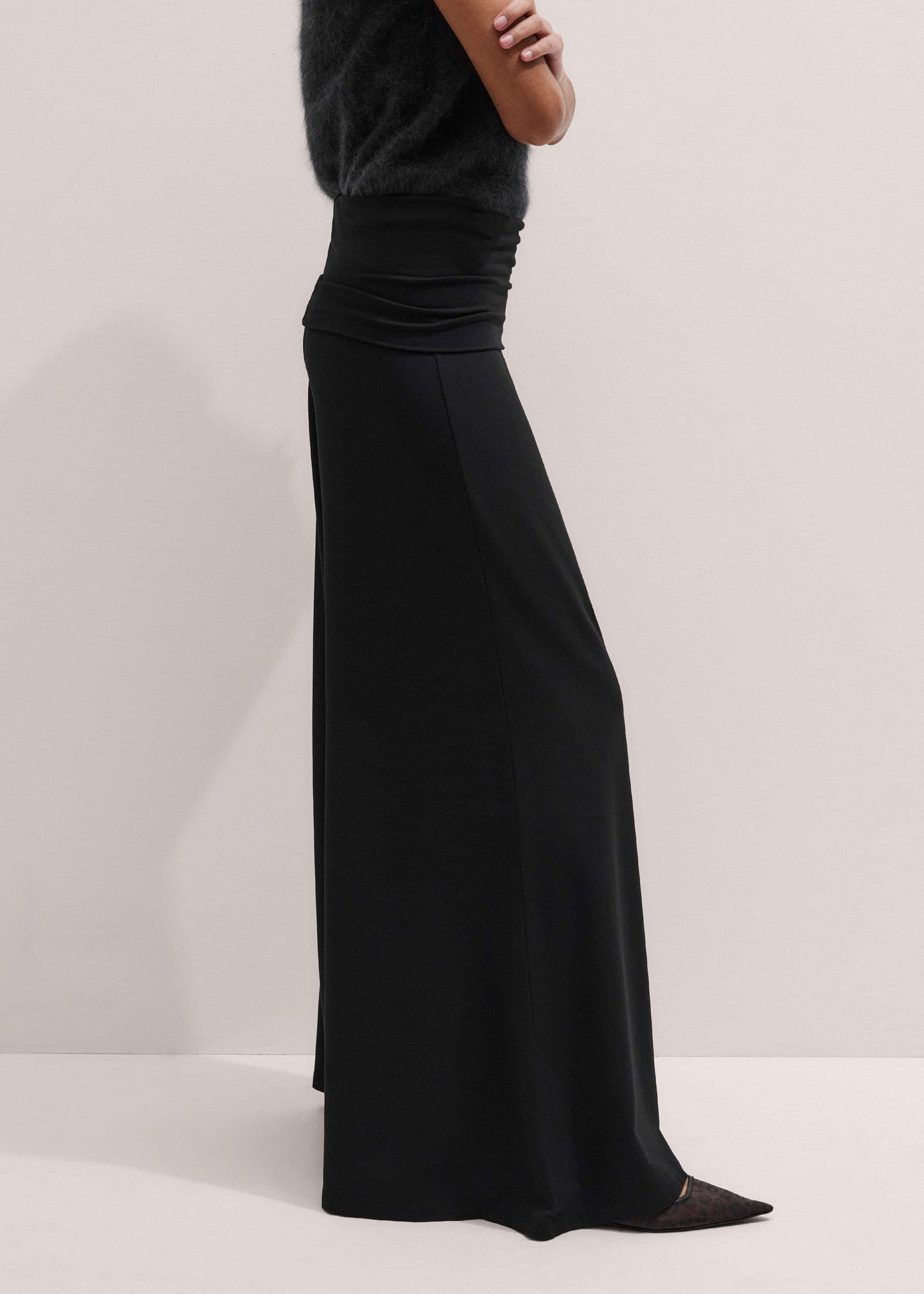 Black Super Wide Palazzo Pant