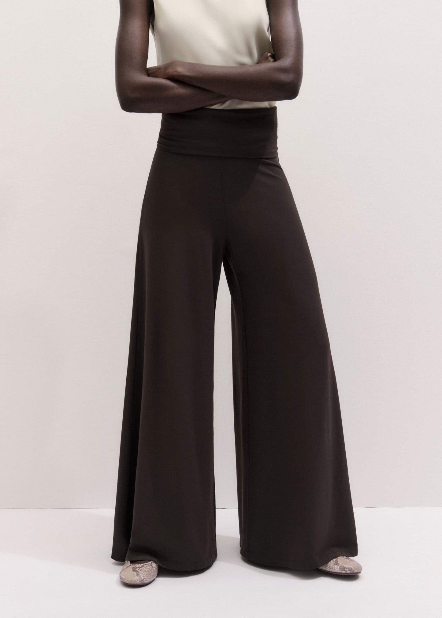 Brown Super Wide Palazzo Pant
