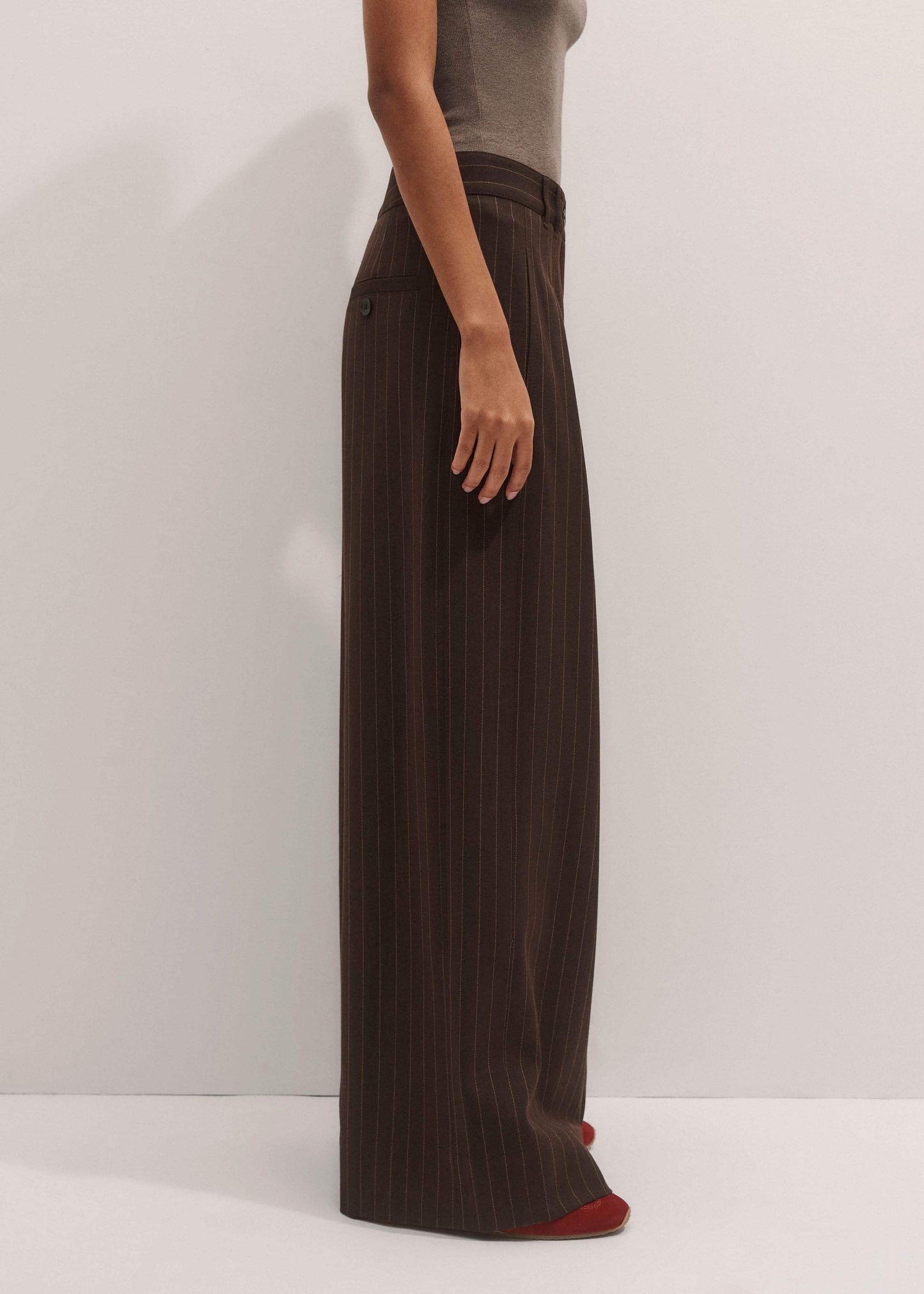 Brown Wide-Leg Pant
