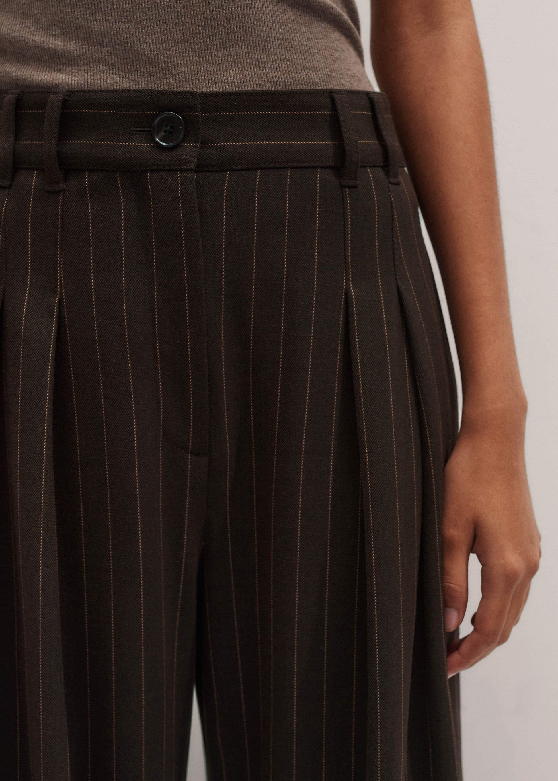 Brown Wide-Leg Pant