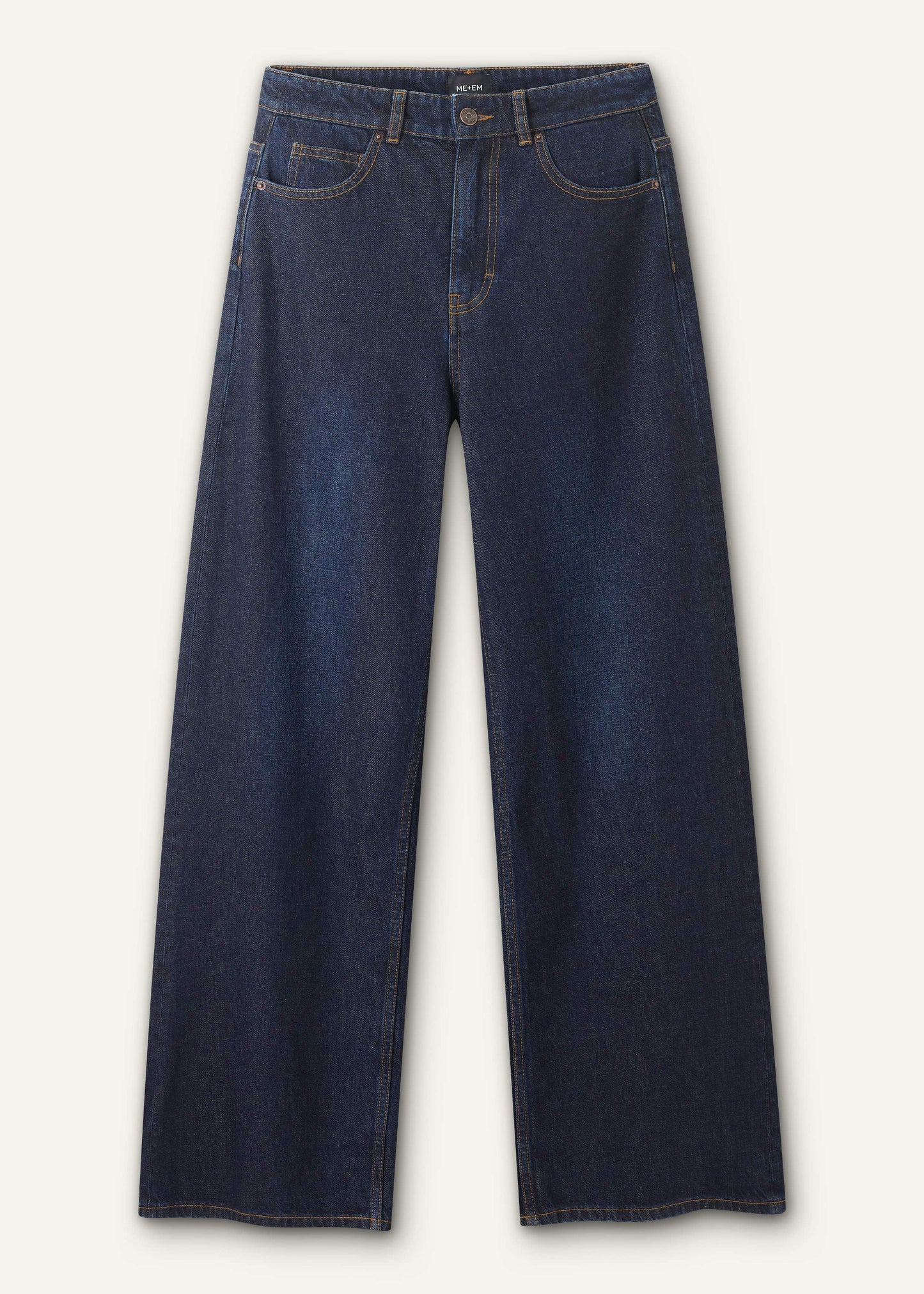 Dark Blue Rinse Wash Ultimate Wide-Leg Jean