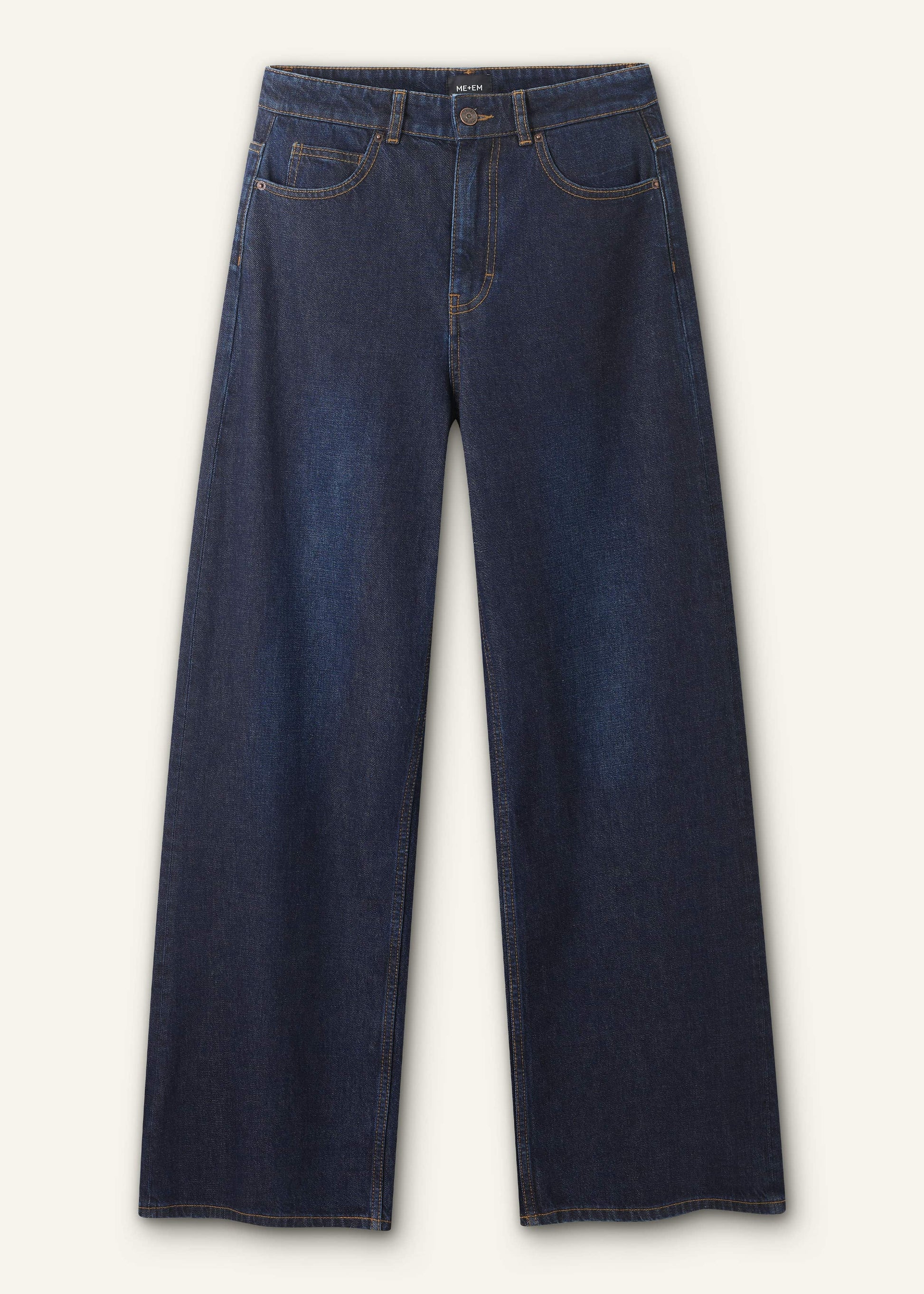 Dark Blue Rinse Wash Ultimate Wide-Leg Jean