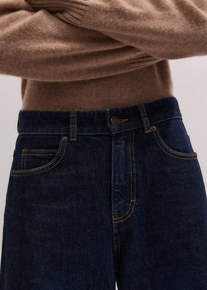 Dark Blue Rinse Wash Ultimate Wide-Leg Jean