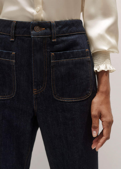 Blue Subtle Flare Jean