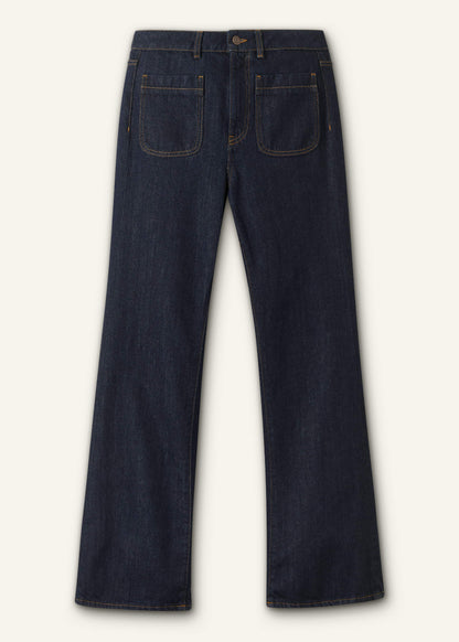 Blue Subtle Flare Jean