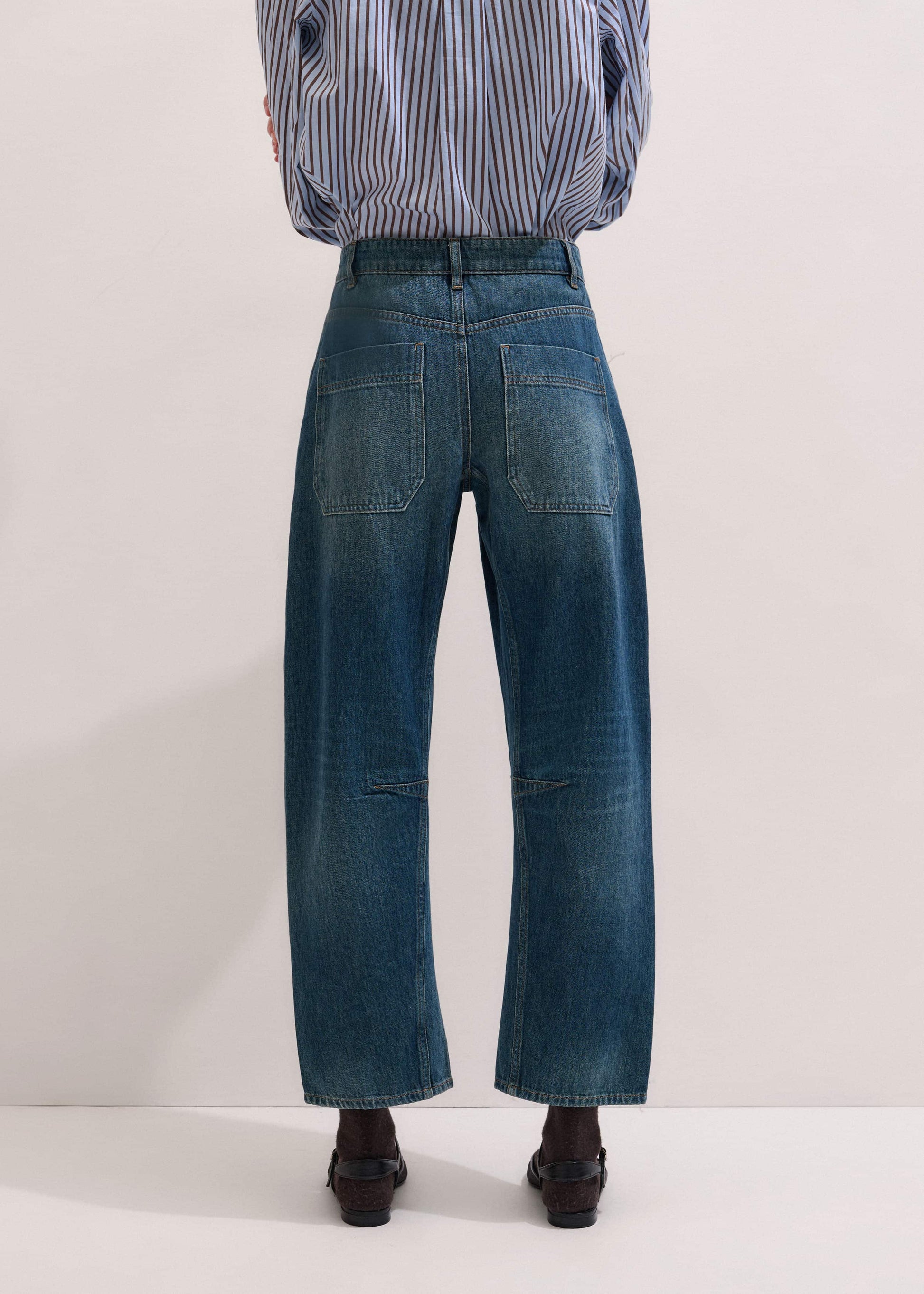 Blue Patch Pocket Engineered Jean