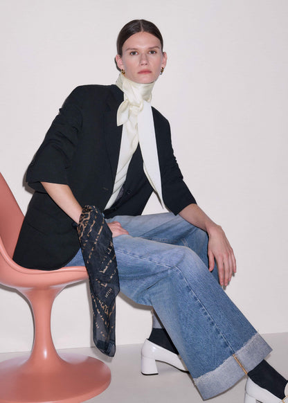 Mid Blue Straight Ankle Grazer Jean