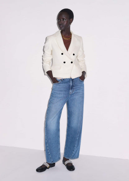 Blue Engineered Barrel Jean