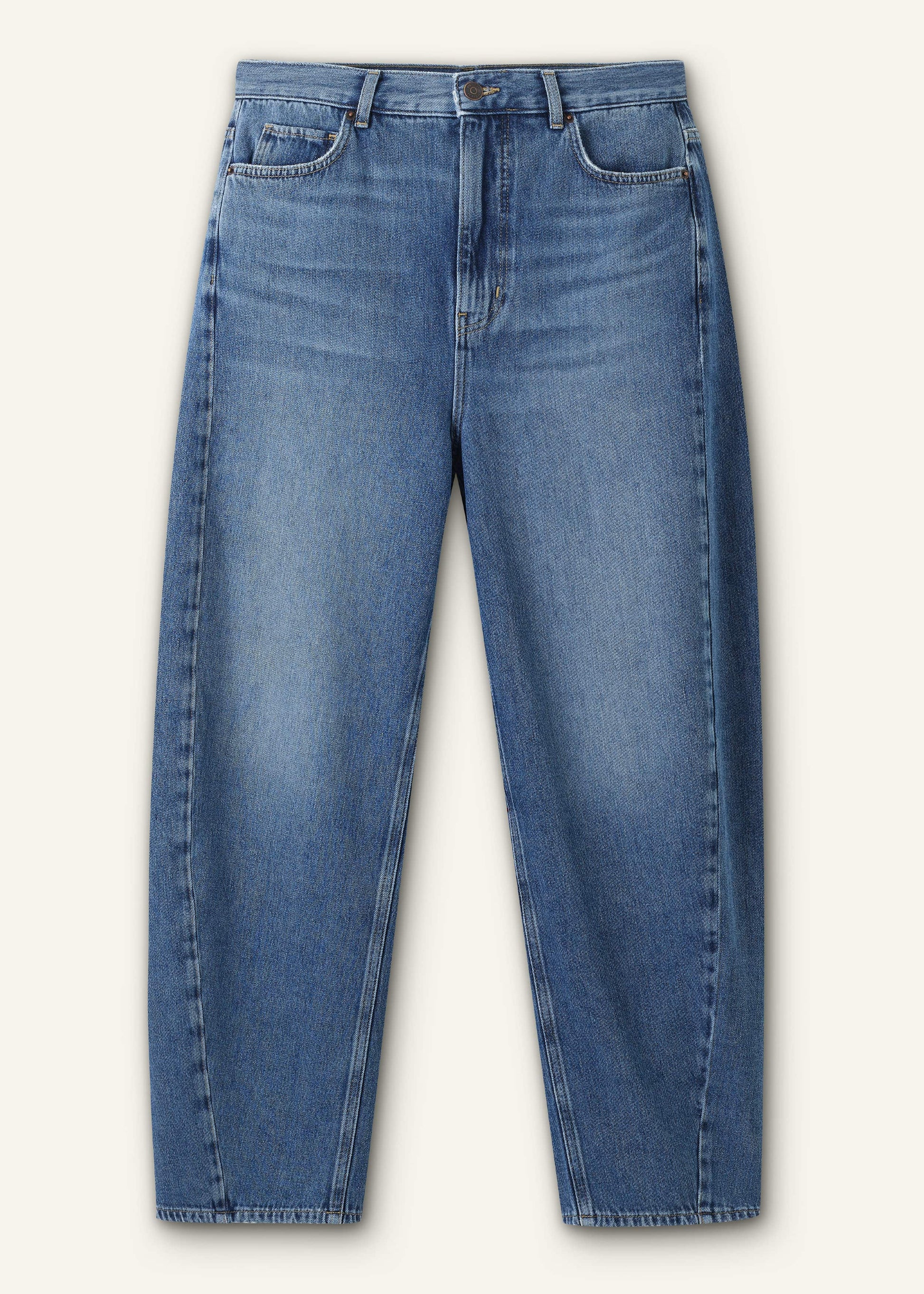 Blue Engineered Barrel Jean