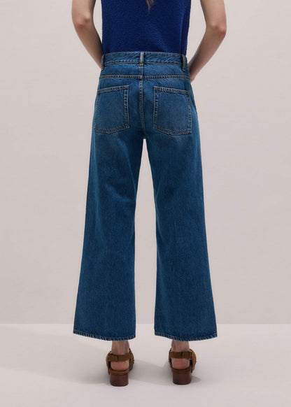 Blue Leg Elongator Crop Jean