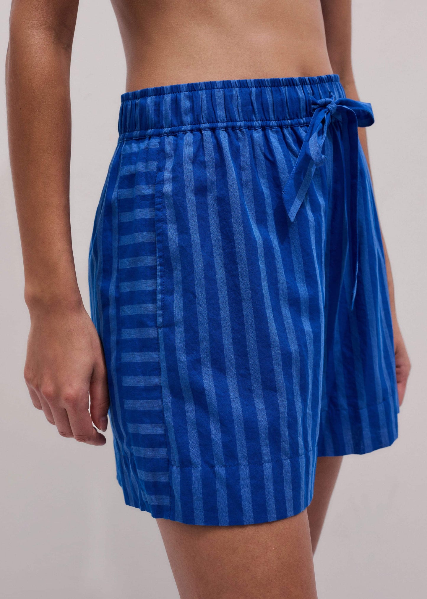 Blue Striped Beach Short