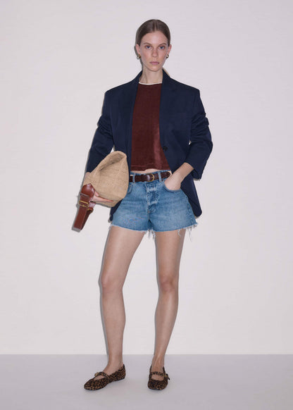 Blue Classic Cut Off Short