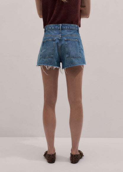 Blue Classic Cut Off Short