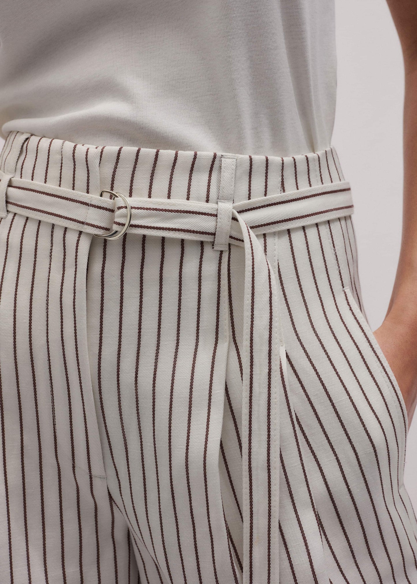 Ivory Tailored Pleat Short
