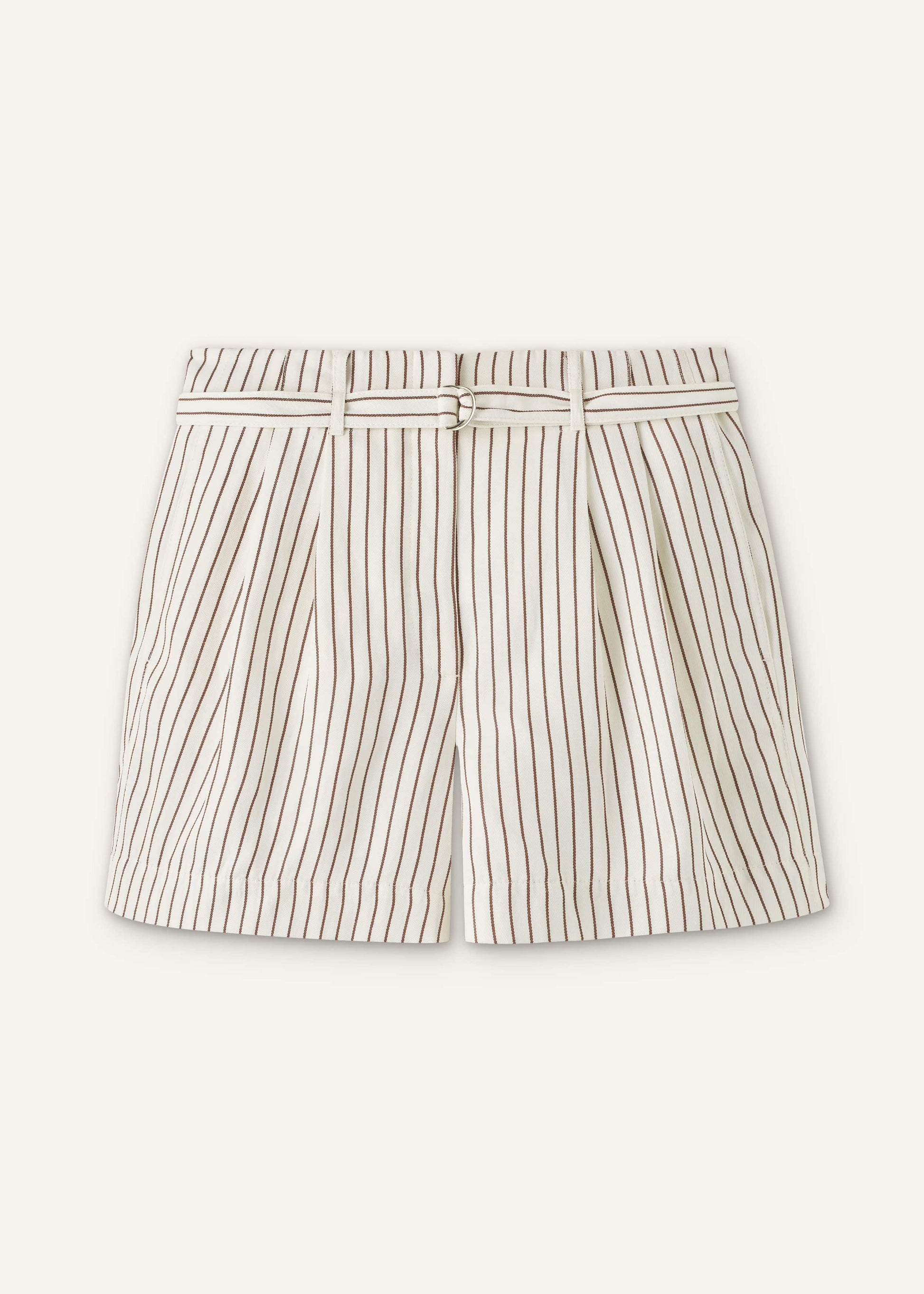 Ivory Tailored Pleat Short