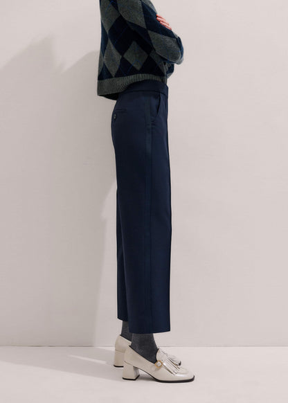 Navy Slim Crop Forever Pant | Pants