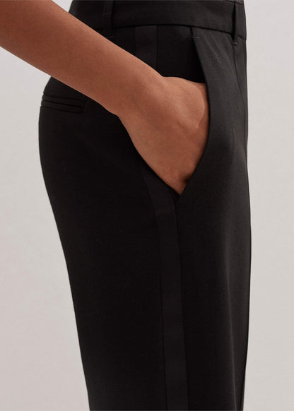 Black Slim Crop Forever Tux Pant | Woven Pants