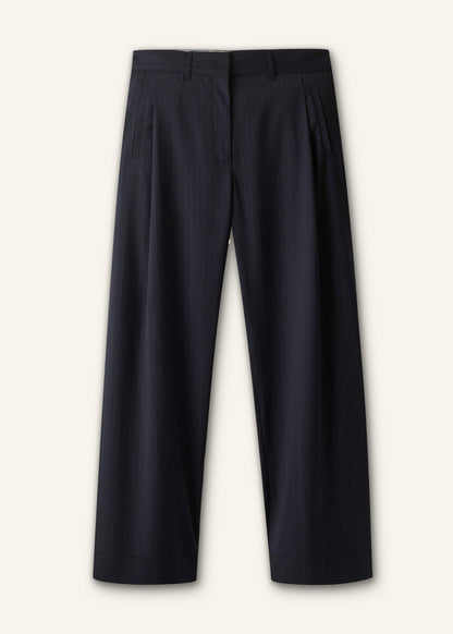 Navy Pinstripe Clever Pant