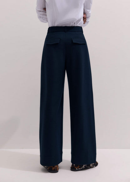 Navy Textured Extreme Tapered Pant