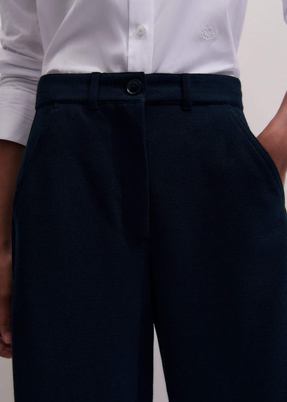 Navy Textured Extreme Tapered Pant
