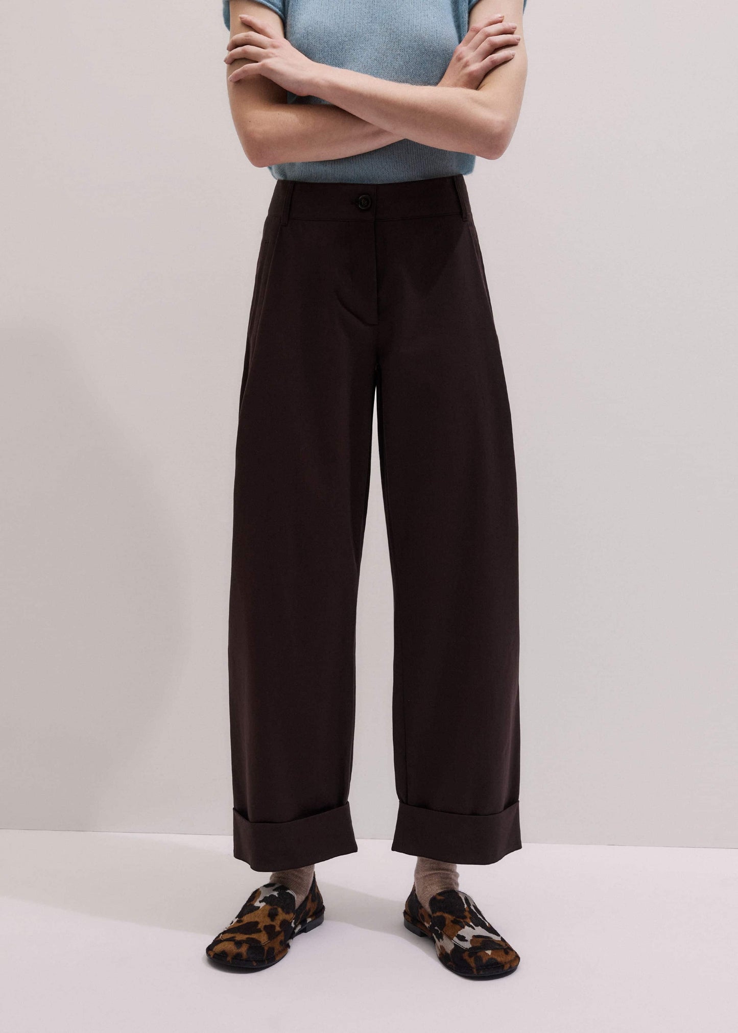 Chocolate Brown Clever Tapered Chino