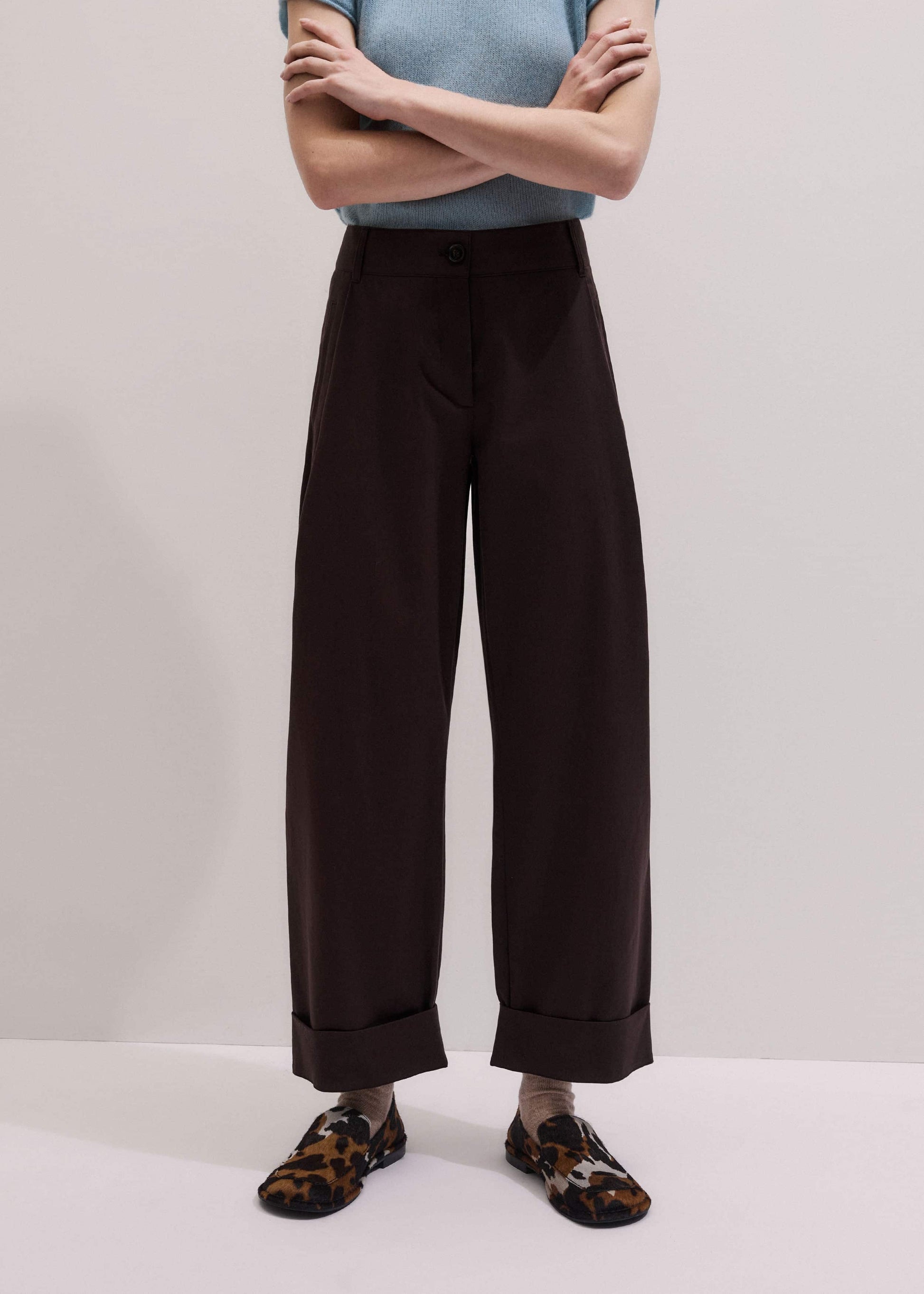 Chocolate Brown Clever Tapered Chino