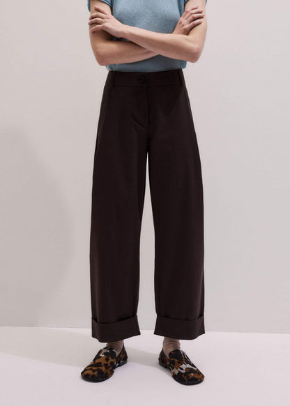 Chocolate Brown Clever Tapered Chino