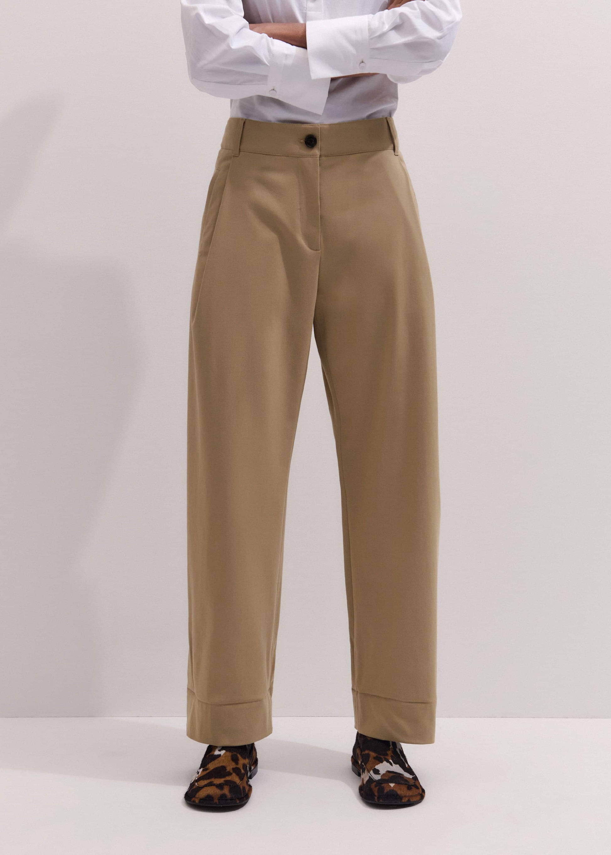 Brown Clever Tapered Chino
