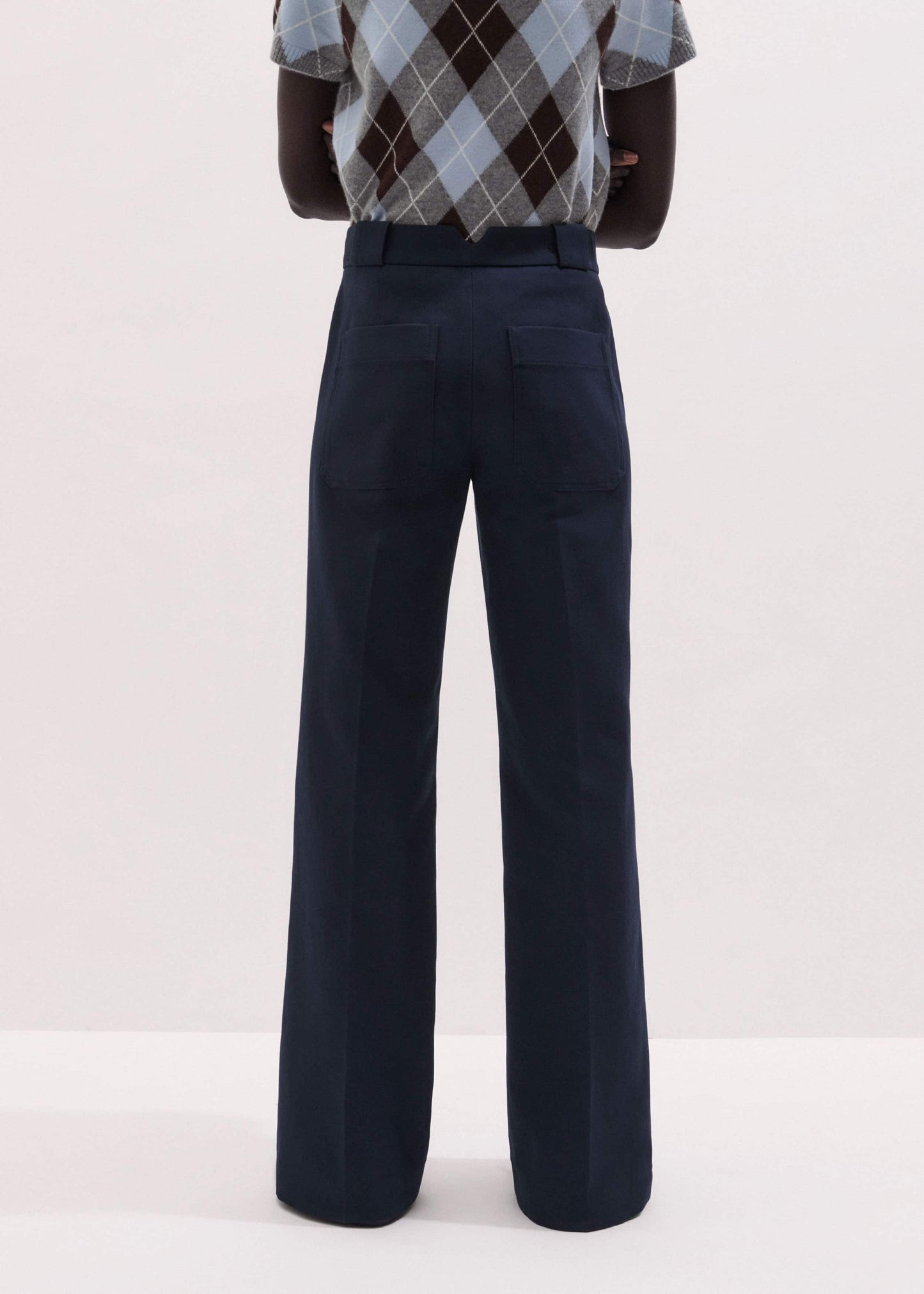 Navy Tailored Leg Elongator Pant