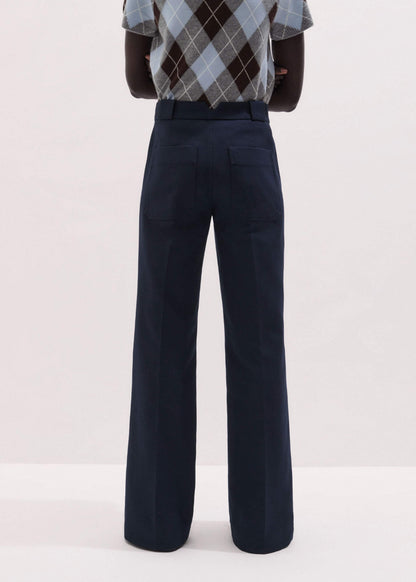Navy Tailored Leg Elongator Pant