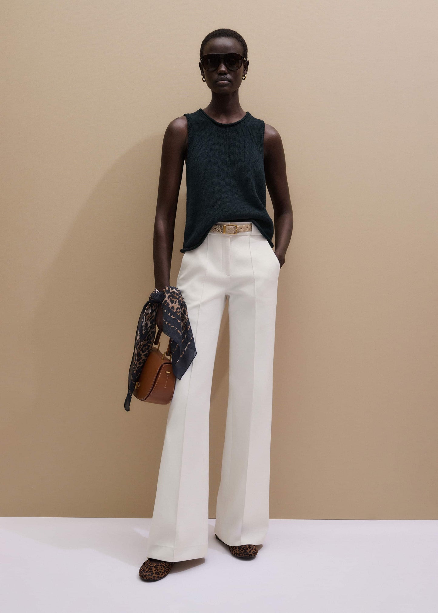 Ivory Everyday Leg Elongator Pant