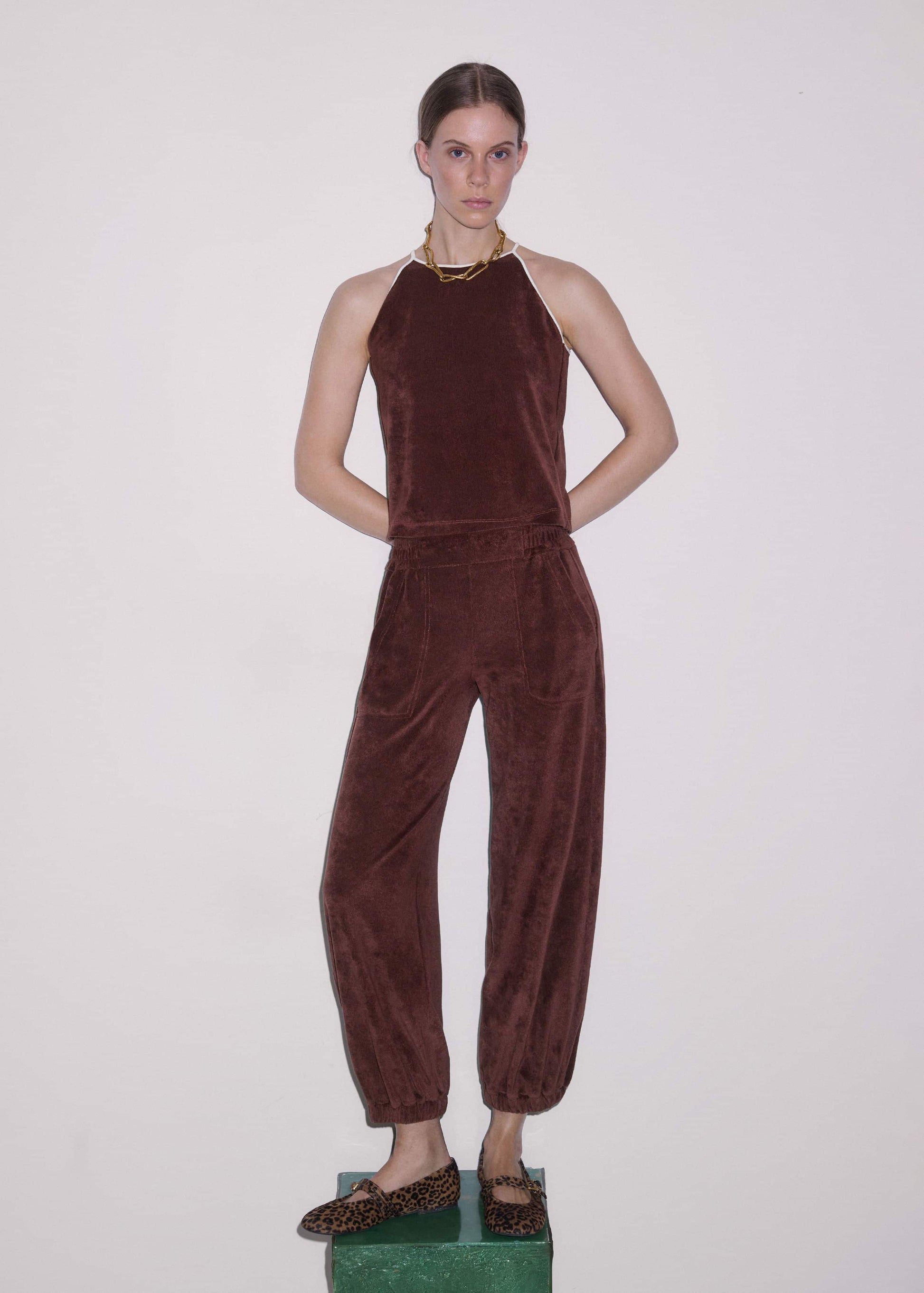 Cinnamon Brown Relaxed Sweatpant