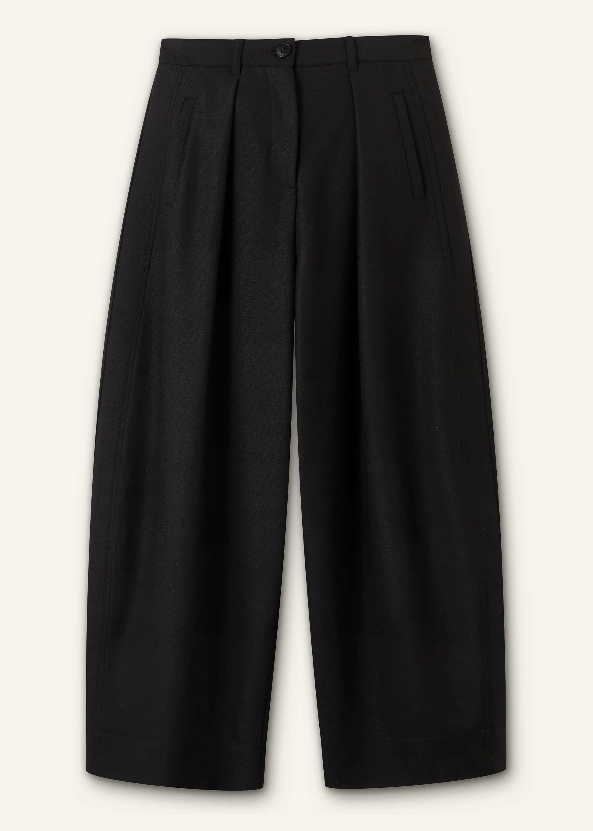 Black Barrel Leg Pant