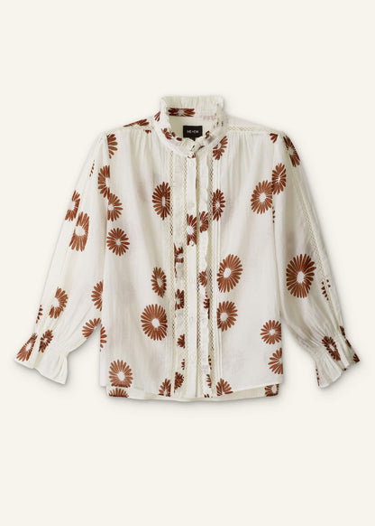 Cream Summer Swing Blouse