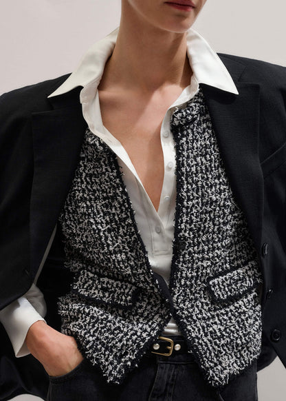 Cream Fluid Sleeve Layering Blouse