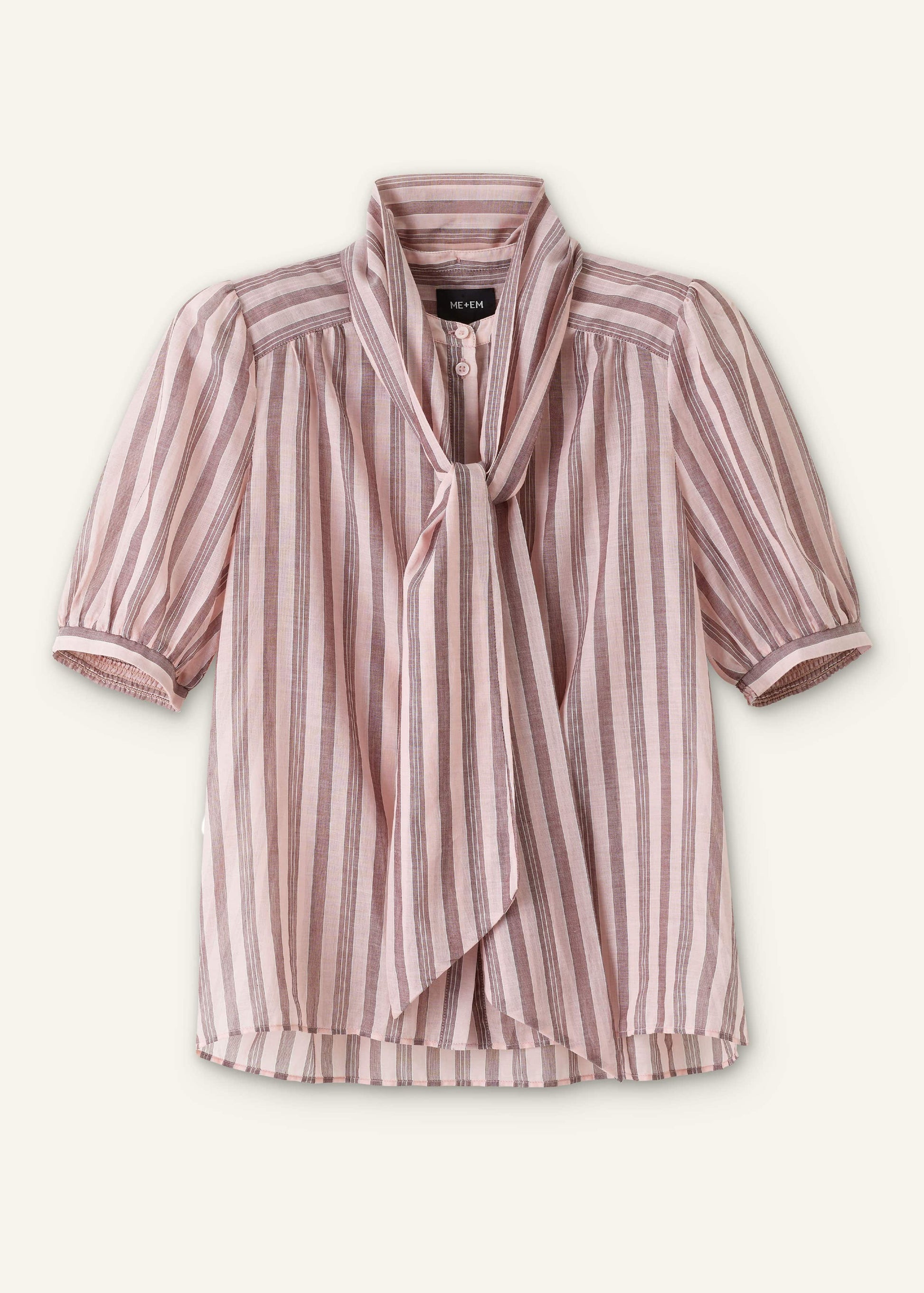 Pink Soft Stripe Blouse