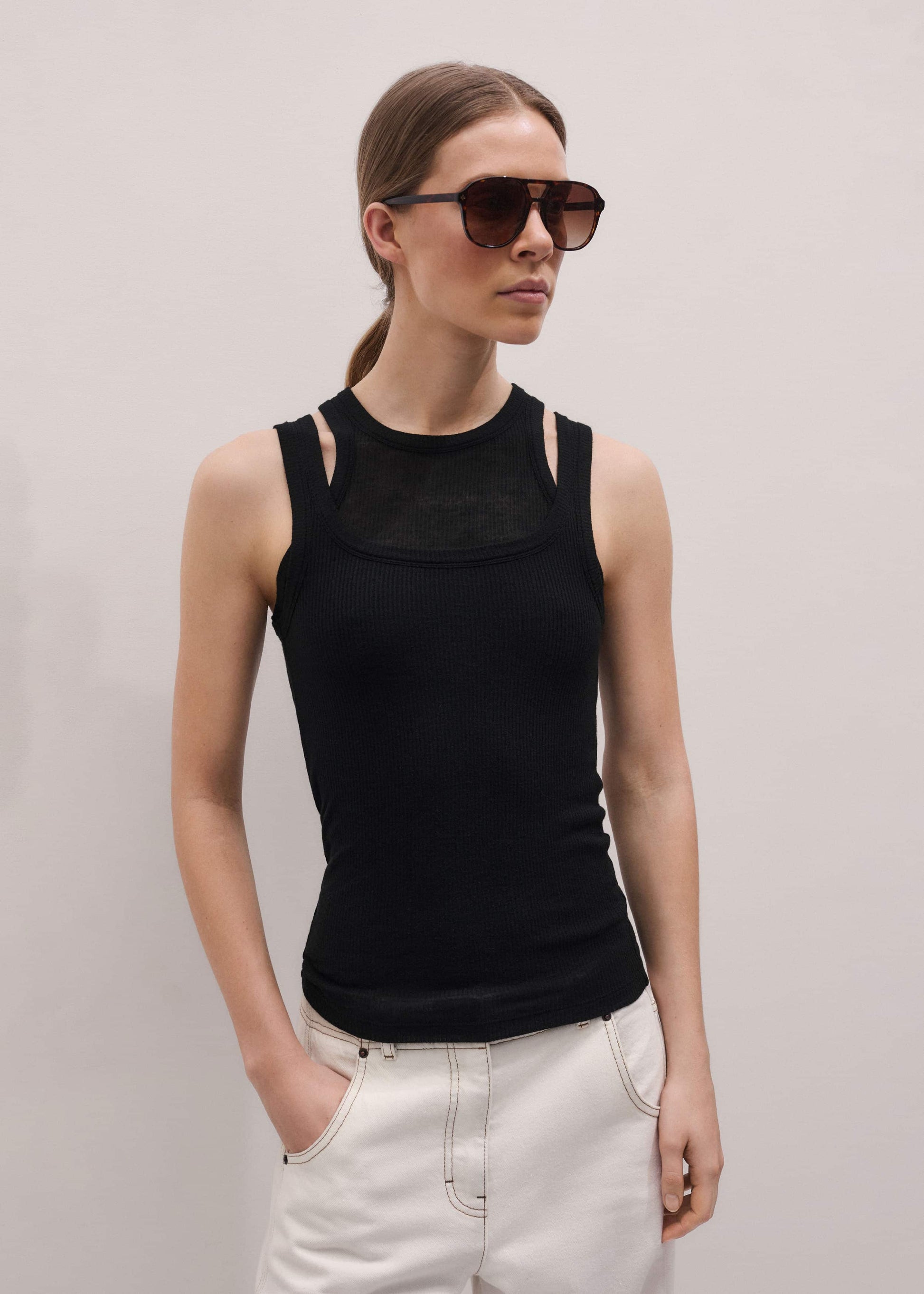 Black 2-in-1 Vest