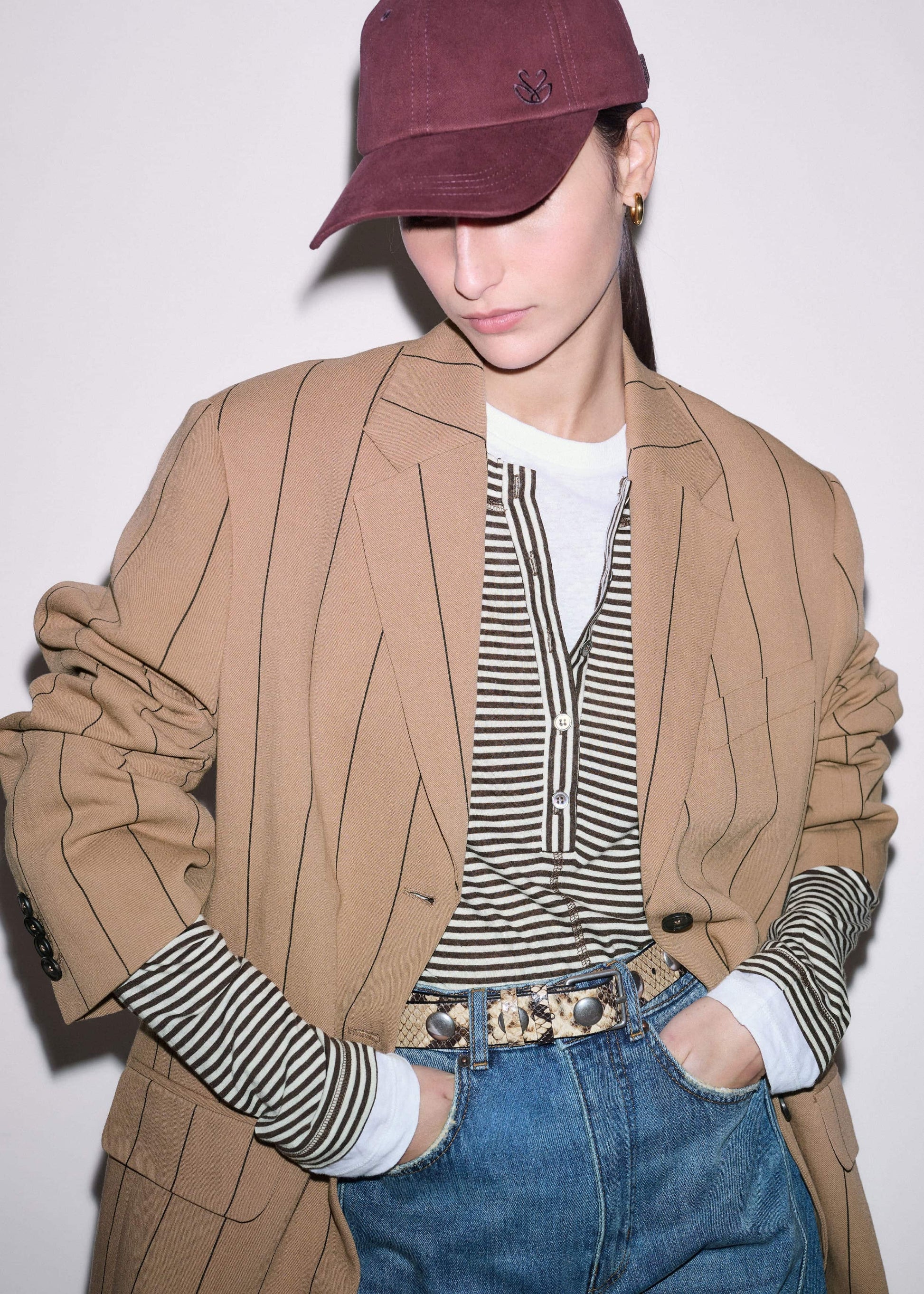 Brown Double Layer Top