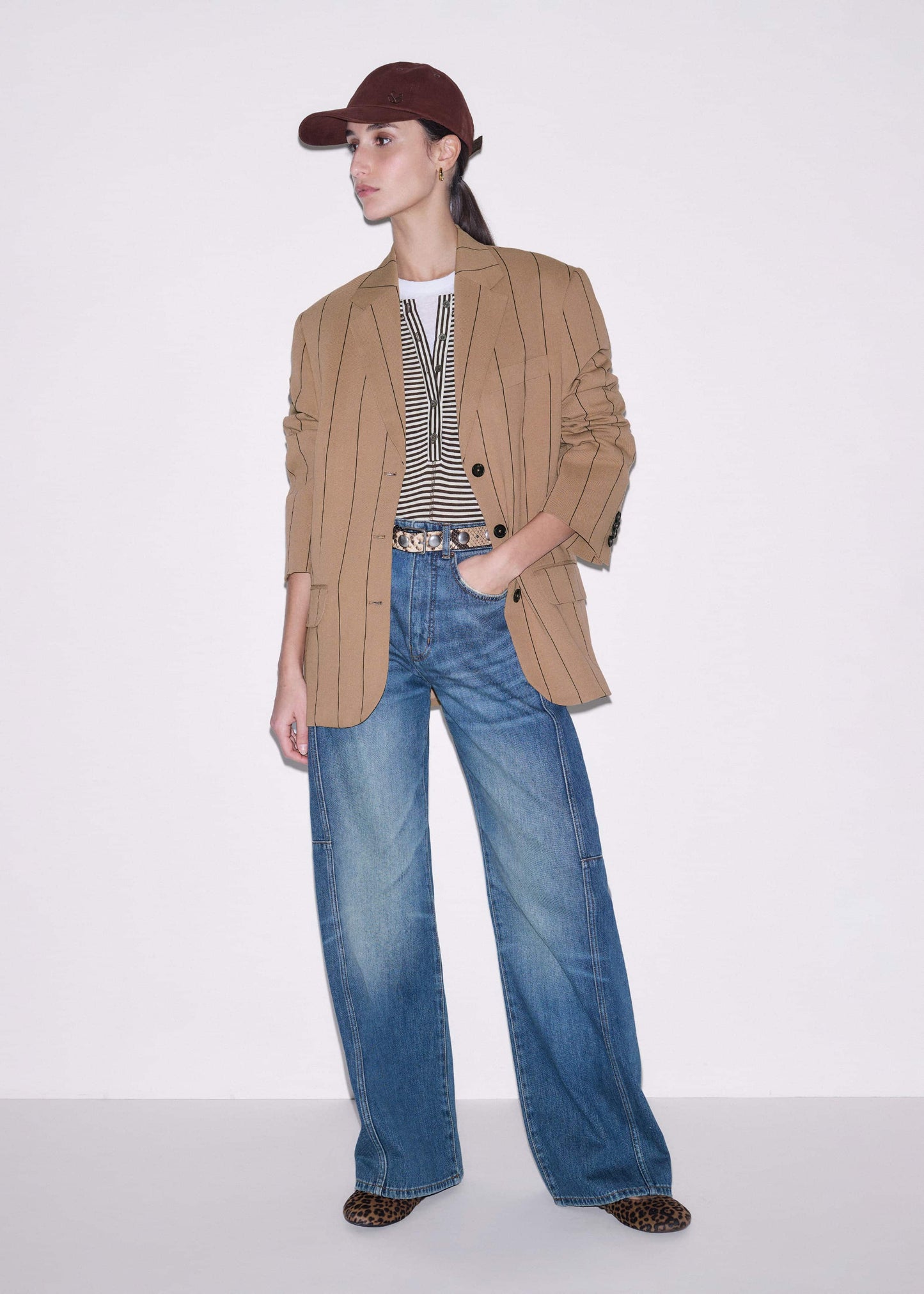 Brown Double Layer Top