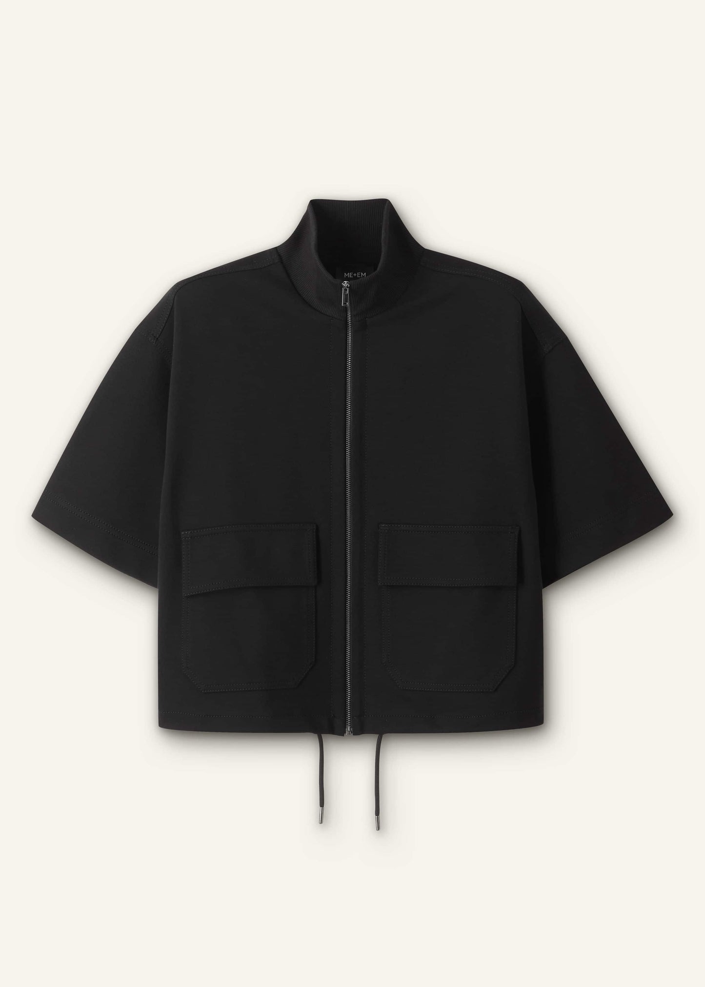 Black Luxe Travel Tailoring Layering Jacket