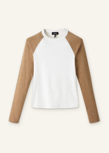 Cream Ultimate Slim Baseball Top
