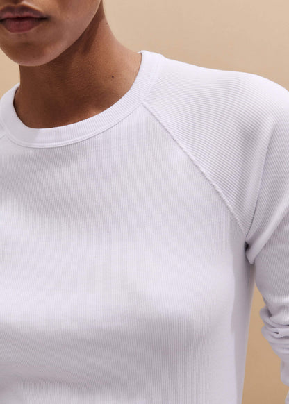 White Ultimate Slim Baseball Top