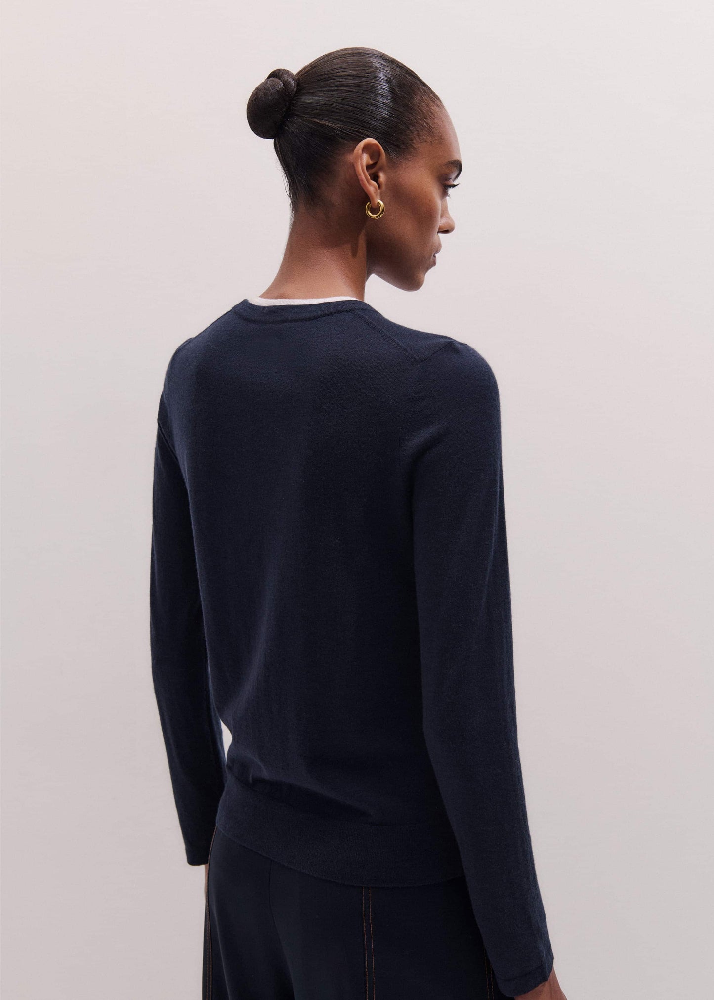 Navy Barely There Sweater