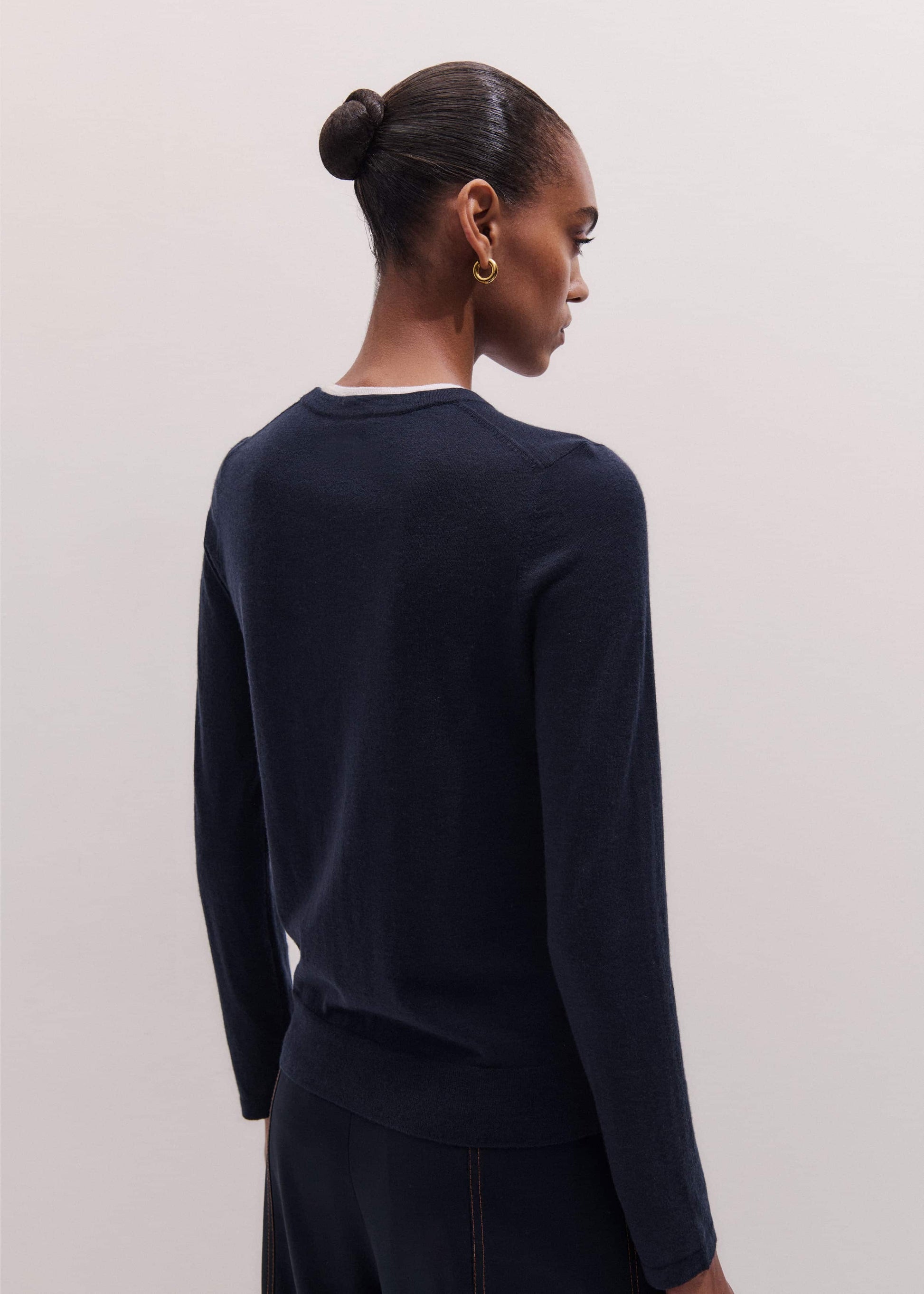 Navy Barely There Sweater
