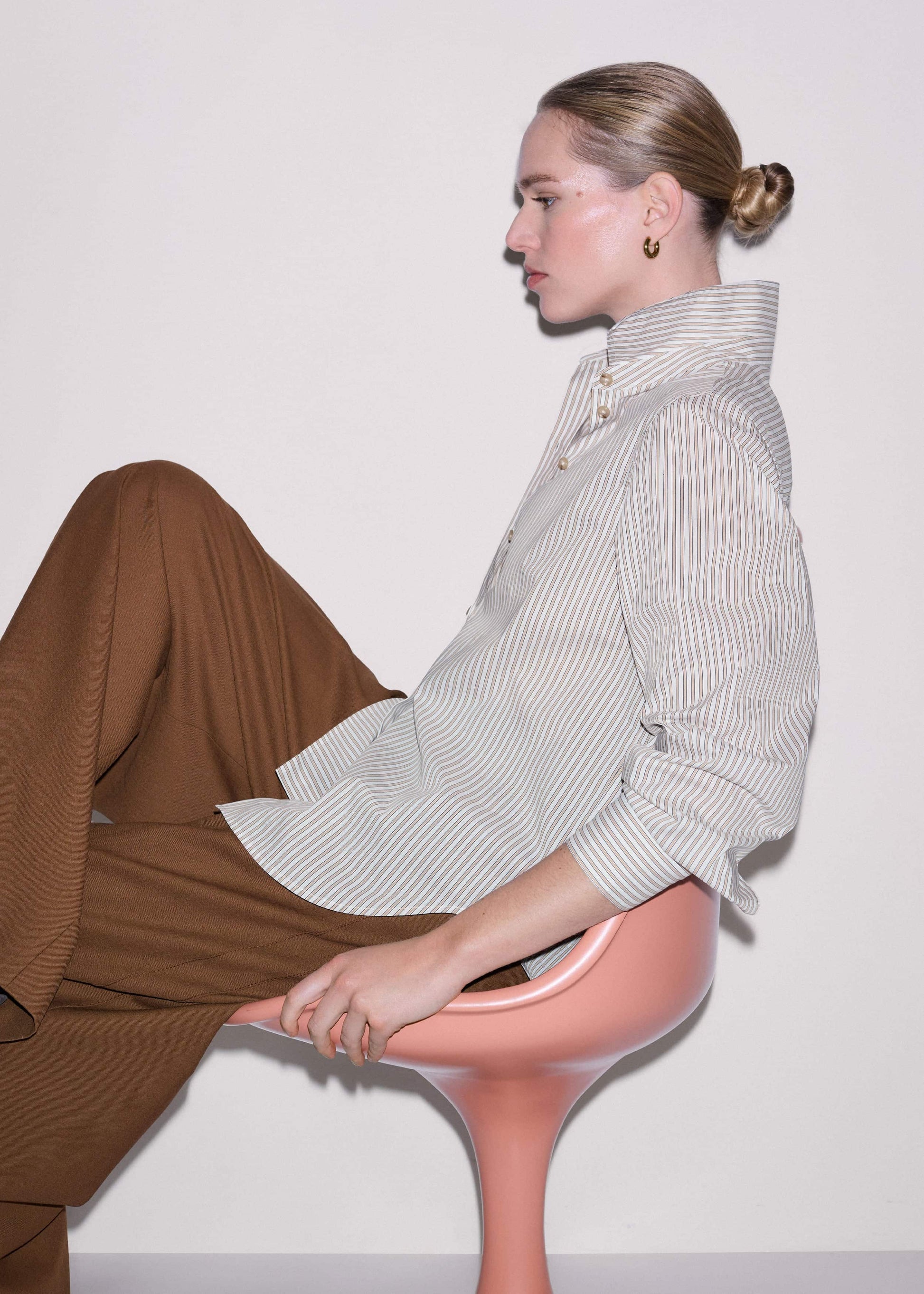 White Stripe Relaxed Forever Shirt
